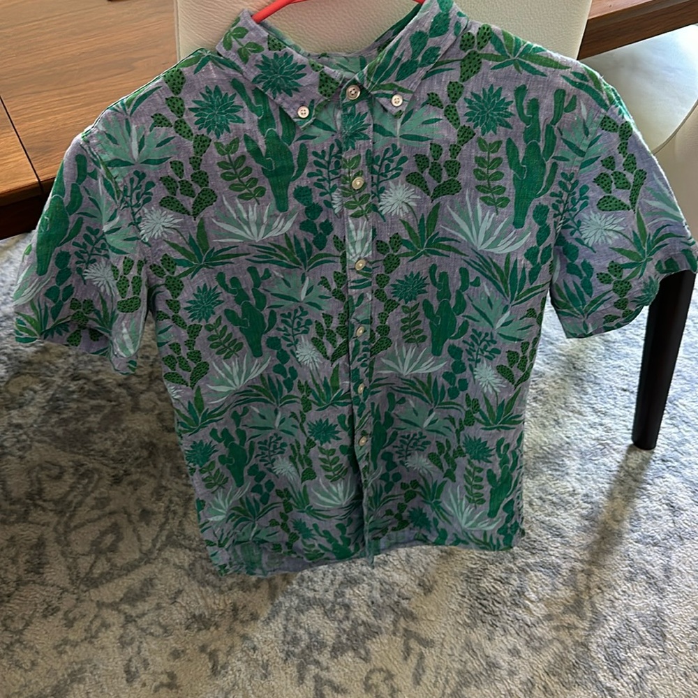 Bonobos Chambray/Cactus Riviera Shirt